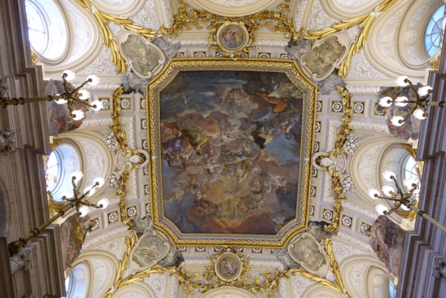 Fresco de la escalera de honor del Palacio Real 