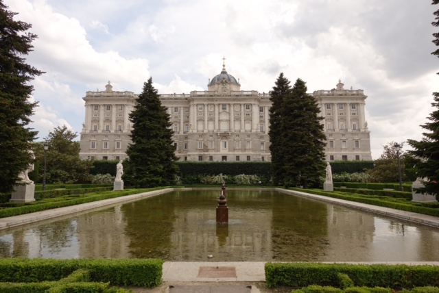 Palacio Real visto desde los Jardines de Sabatini