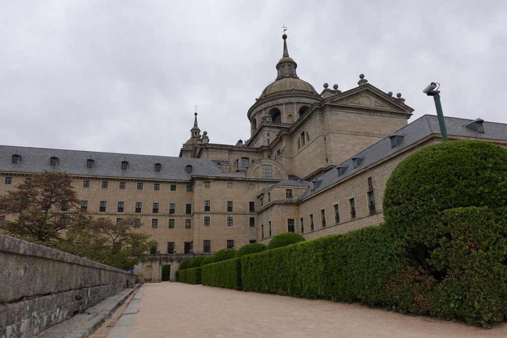 Vista al Palacio de los Borbones, Real Monasterio de San Lorenzo de El Escorial